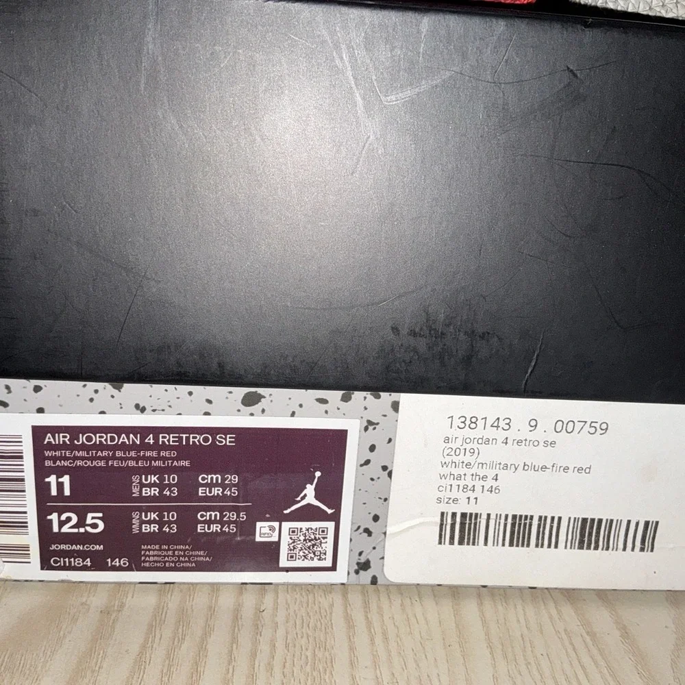Jordan‎ 4 Retro SE Mid 'What the 4' Sneakers Size 11 CI1184-146